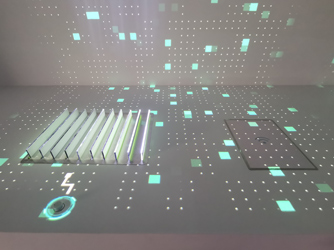 江西上饒數字信州產業園規劃展廳多媒體項目-桌面、墻面投影互動